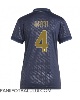 Juventus Federico Gatti #4 Tricou Fotbal Replică 2024-25 Femei Treilea